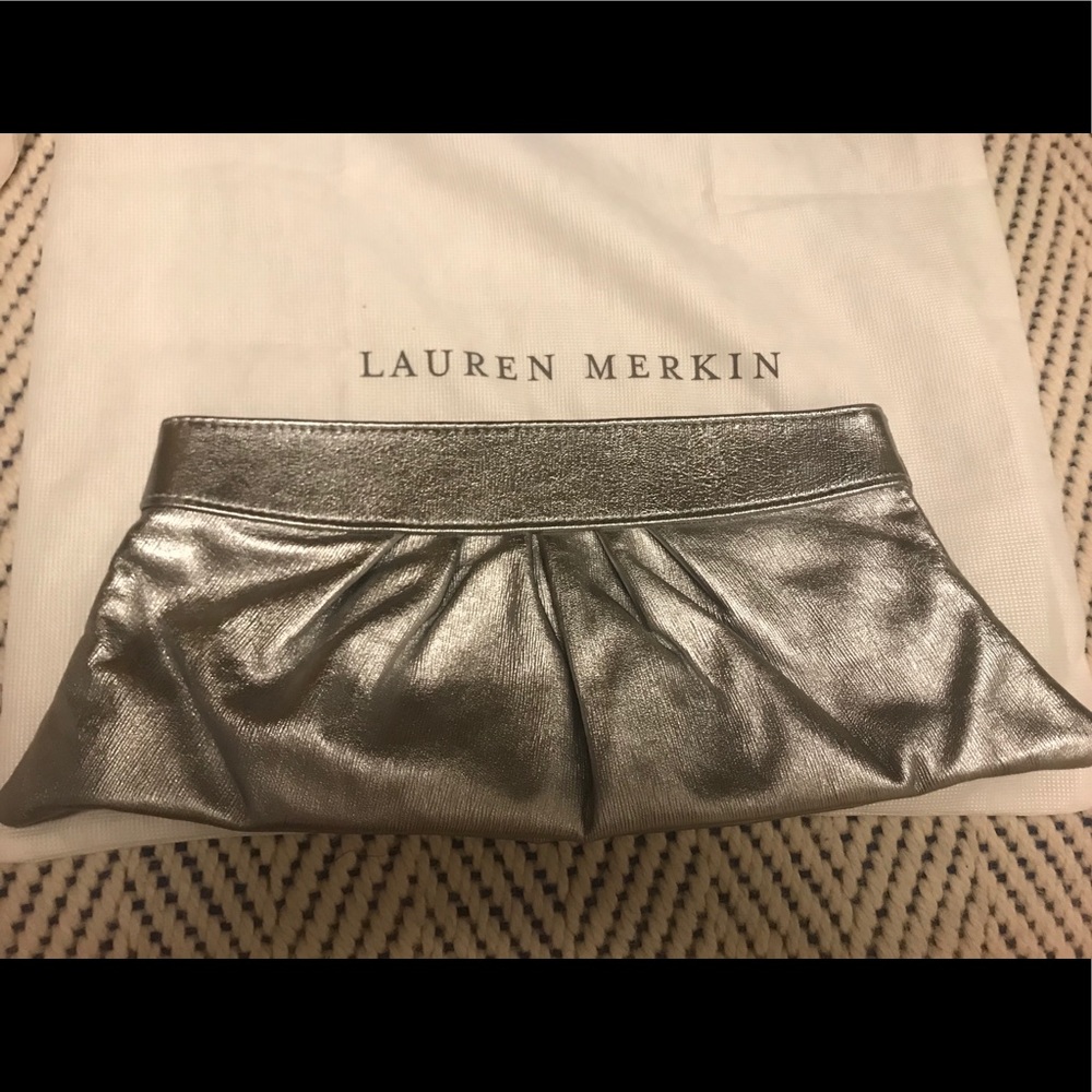 Lauren Merkin Silver Clutch NYOT